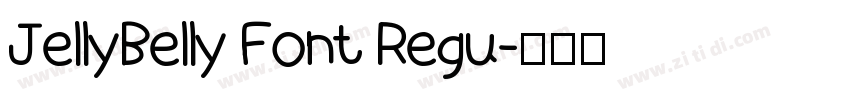 JellyBelly Font Regu字体转换